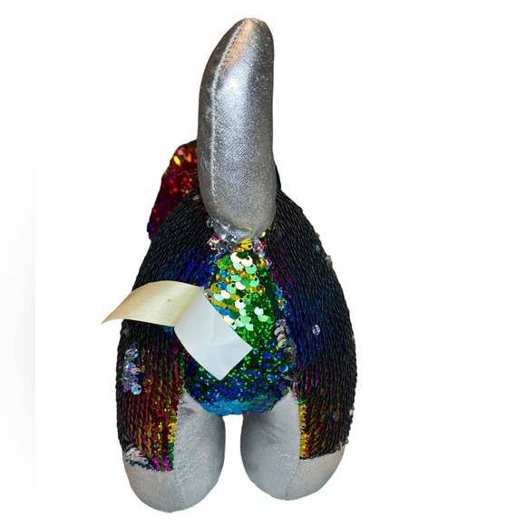 Dan Dee DACHSHUND Sequin Flip Plush Large RAINBOW Weiner Dog Stuffed Animal - Picture 4 of 6